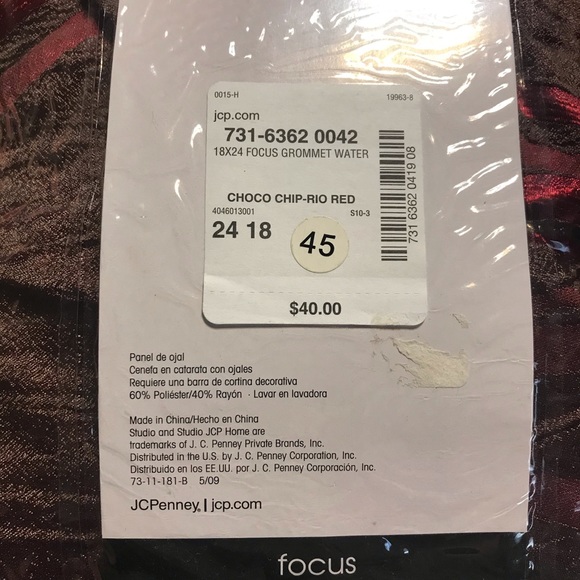 Studio JCP Home Grommet Waterfall Valance - Picture 5 of 5